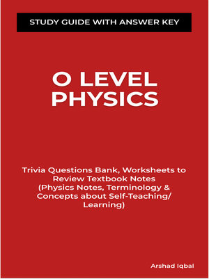 cover image of O Level Physics Study Guide with Answer Key